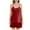 Red, variant on WIZUTIZ Sleepwear for Women Classic Leisure 2 Piece Homewear Spaghetti Strap Tank Top&Shorts Crew Neck Elastic Spandex Shorts Solid Silk Camisoles Pajamas Set for Lady Running Party Pink