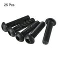 thumbnail image 3 of Uxcell M6x25mm Hex Socket Button Head Bolts Alloy Steel Blackening 25 Pack, 3 of 5