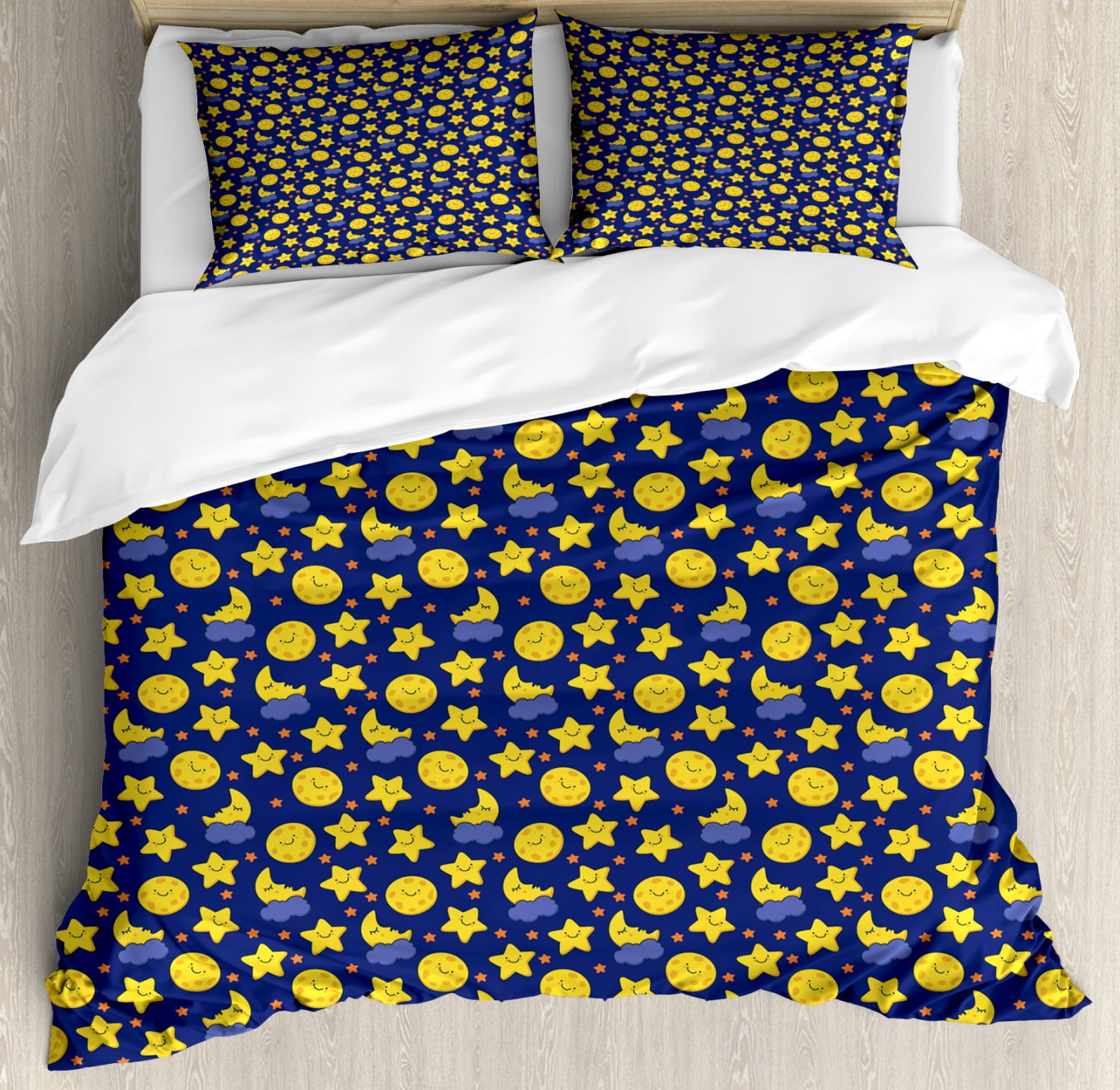 T Shirts Funny Night Sky Chipper Moons and Stars Sleeping Time Abstract Cartoon