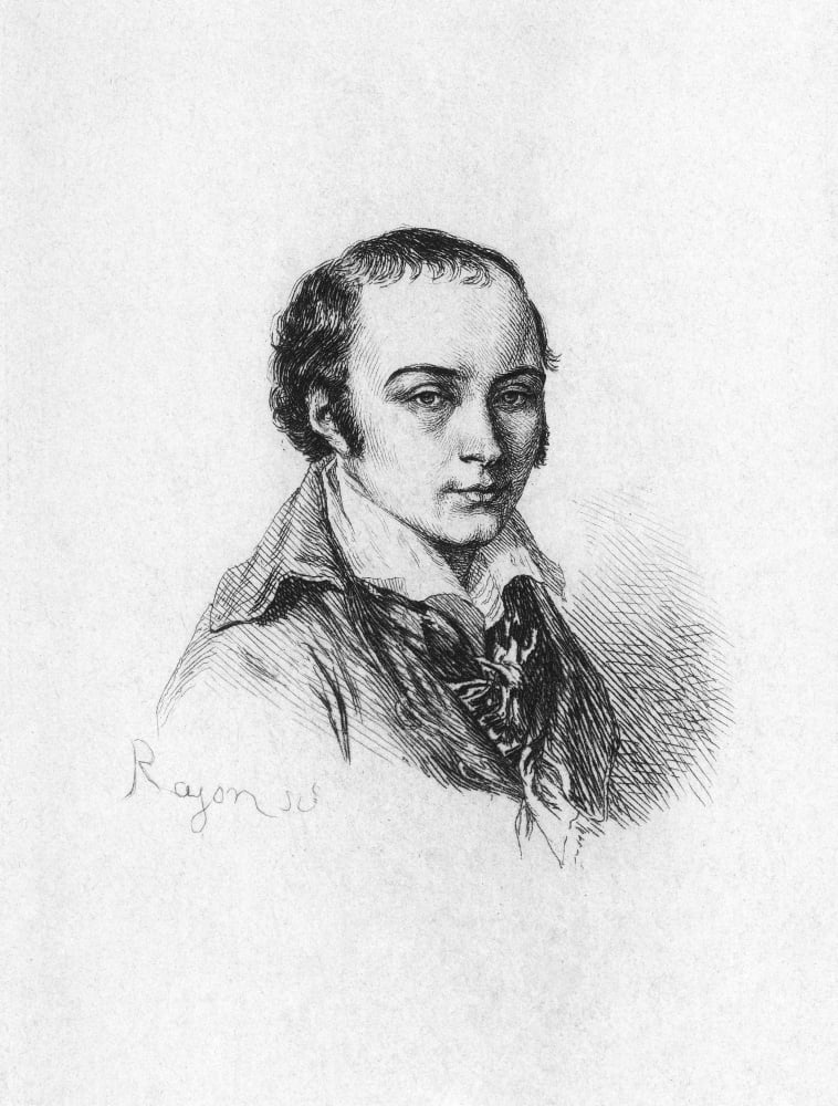Andr Marie De Ch nier N 1762 1794 French Poet Etching After A 