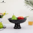 thumbnail image 2 of Radicaln Bol à Fruits en Marbre Noir 10 Pouces Plat à Fruits Fait à la Main Rangement - Support à Fruits pour Table à Manger, 2 of 3