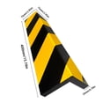 thumbnail image 3 of 2PCS Reflective Garage Wall Corner Protectors 40cm Self-Adhesive EVA Foam Bumper Guards with Warning Stripes for Car Parking and Safety Protection, 3 of 4