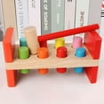 thumbnail image 7 of BESTSKY Deluxe Pound and Roll Wooden Tower Toy With Hammer Pound A Ball Educational Toddler Toys Wooden Pounding Bench For Ages 2+, 7 of 7