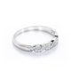 thumbnail image 4 of JeenMata Alianza de Boda con Diseño Infinito de Canal Pavé de Corte Redondo de 0,25 Quilates en Baño de Oro Blanco de 18 K sobre Plata, 4 of 5