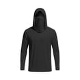 thumbnail image 4 of OVAFBAU Womens Long Sleeve Sun Protection Shirt Workout Hiking Hoodie Tops Women's Hooded Masks Long Sleeve Thumb Hole Sun Shield Tops, 4 of 7
