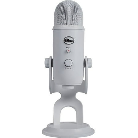 Blue Microphones Yeti Microphone - Stereo - 20 Hz to 20 kHz - Wired - Electret Condenser - Cardioid, Bi-directional, Omni-directional - Desktop -