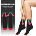 thumbnail image 3 of GOOHOCHY 1Par Calcetines Largos Cálidos Y Decorativos De Para Mujer Ideales En, 3 of 6