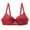 Wine, variant on Azrian Deals Women's Sexy Plus Size Seamless Push Up Lace Sports Bra Comfortable Breathable Base Tops Underwear