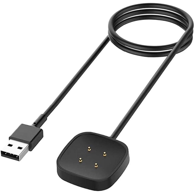 Charger for Fitbit Sense/Sense 2/Versa 3/Versa 4, Replacement Charging Cable Cord Magnetic Dock Stand for Fitbit Sense 1/2, Versa 3/4 Smartwatch