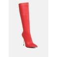 thumbnail image 3 of Hale Faux Leather Pointed Heel Calf Boots, 3 of 10