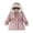 Pink, variant on Aoochasliy Coats for Girls Casual Toddler Winter Hoodie Cute Trendy Solid Color Keep Warm Cotton Clothes Thick Coat