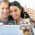 thumbnail image 4 of Adorable Squeaky Kitty Stuffed Animal Hanging Machine Keychain Charm Toy For Everyone Outdoor, 4 of 4