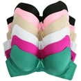 thumbnail image 2 of ToBeInStyle Women's Pack of 6 Cup Size Underwire Bras, 2 of 6