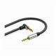 thumbnail image 1 of wonima02 AUX Cord 1ft/0.3M,3.5mm Stereo Audio Cable 90 Degree 3.5mm Male to Male Stereo Aux Cable Right Angle TRS Cable Compatible for car, Headphone,Tablets, Speakers, 1 of 1