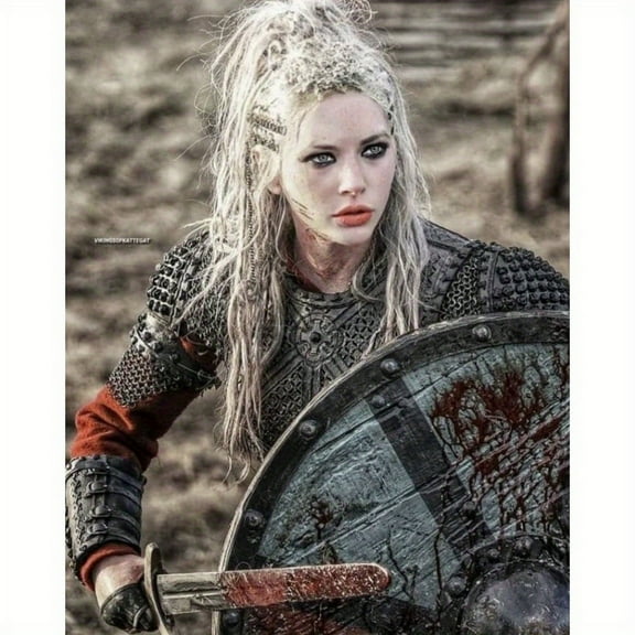 Adult DIY 5D Diamond Painting Kit, Viking Series Art Round Diamond, Full Diamond Diamond Embroidery Kit, Mosaic Cross Stitch Craft Home Wall Decoration