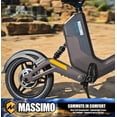 thumbnail image 3 of Massimo 350W Sonic Electric Scooter Bike - Gray, 3 of 19