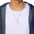 thumbnail image 4 of kurtrusly Collier Urne Commémorative Ouvrable Mode Cœur d'Amour pour Fête Action de Grâce Argent, 4 of 9