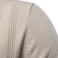 thumbnail image 5 of JTieacloth Mens Collar Shirt Mens Summer Lapel Casual Knit Shirt Fashion Solid Color Cotton Short Sleeve Size Top Beige S, 5 of 6
