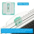 thumbnail image 4 of Uxcell Paper Cutter Replacement Blade, 4 Pcs A4 Size Portable Hidden Paper Trimmer Slicer Blade Refill Parts, Green, 4 of 5
