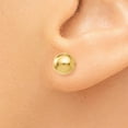thumbnail image 3 of 14K Yellow Gold Earring Ball Women'S 6 mm Polished 6Mm Post Earrings, 3 of 4