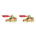 thumbnail image 4 of mmirethe Various Type Ball Valve Threaded Brass Ball Valve 16mm 8mm Red 2Set, 4 of 6