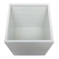 thumbnail image 4 of CosmoLiving by Cosmopolitan 17", 14"W Indoor Outdoor White Metal Planter (2 Count), 4 of 9