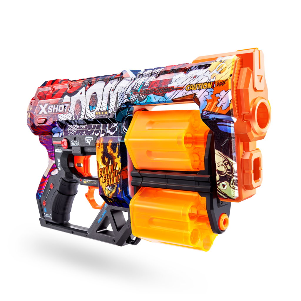 XSHOT Skins Dread Dart Blaster - Boom (12 Darts) by ZURU, For Ages 8+