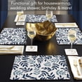 thumbnail image 5 of CounterArt "Blue Leaf Meadow" Hardboard Tabletop Placemats 4-Pack, 5 of 7