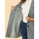 thumbnail image 5 of Abrigo de mujer INSPIRE CHIC de color sólido con solapa muesca y un solo botón, abrigo de invierno, gris claro, 2XL, 5 of 6