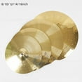 thumbnail image 3 of 8/10/12/14/16 Inch Drum Brass Cymbals Anti-Rust Crash Cymbal Drum Kit Hi-Hat Cymbal Percussion Instruments Accessories, 3 of 5