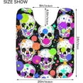 thumbnail image 6 of Coolnut Colorful Splash Skull Bathroom Rug Rectangular Bath Mat Non Slip Bath Rugs Absorbent Shaggy Bathmats for Sink Shower 16" x 24" Home Decor, 6 of 7