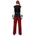 thumbnail image 5 of FASHOFT Men's Caribbean Pirate Halloween Costumes Cosplay Outfit Set Masquerade Party Stage Performance Fancy Dress Up Halloween Costume M, 5 of 5