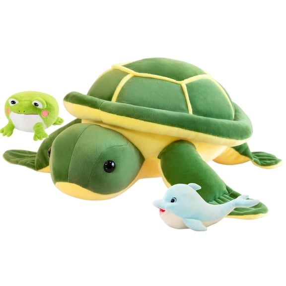 Cute Sea Turtle Stuffed Animal Plush Toy,Soft Huggable Sea Turtle Plush,Adorable Sea Turtle Stuffed Animal for Ocean Lovers
