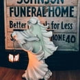 thumbnail image 4 of Cracker Barrel Ghost Witch Messenger and Lantern Ghost Statue Ornament Halloween, 4 of 11