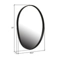thumbnail image 6 of Noire Black Abstract Metal Round Modern Wall Mirror, 6 of 6