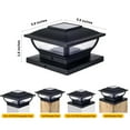 thumbnail image 3 of QUICDEER Solar Post Cap Lights,6x6 post cap solar light,Auto-Sensing,Windbreaks,Waterproof Post Lights Outdoor 4x4 Solar Fit 4x4 ,6x6 Wood/Vinyl Posts, 8-10 Hours of High Brightness Illumination, 3 of 6