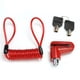 thumbnail image 1 of Bloqueo de frenos de disco de ruedas antirrobo con cable de acero para scooter M365 rojo Ehuebsd  Accesorios para bicicletas, 1 of 7