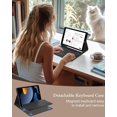 thumbnail image 2 of Rechargeable magnetic keyboard case with pen slot fits iPad 7/8/9 Gen 10.2", Pro 10.5", Air 3, 2 of 7
