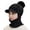 Black, variant on AJGRHE Winter Warm Knitted Hat With Thermal Lined Ear For Cold Weather Outdoor Activities Pink One Size