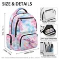 thumbnail image 4 of HELLHERO Cherry Moon Sky School Backpack for Girls with Smooth Zippers Adjustable Strap Bookbag, Adjustable Shoulder Strap 17 Inch Kids Backpacks for Casual Middle School, 4 of 7