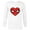 White, variant on Marvel Spider-Man Eighties Heart Mask Logo - Long Sleeve T-Shirt for Men - Customized-White