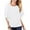 White, variant on Women's Plus Size Tops Summer Flowy Shirts Double-Layered Printed Chiffon Poncho Loose Tunic Blouse (M-4XL)