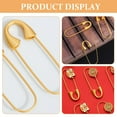 thumbnail image 3 of unbranded  10 Pcs Safety Pins for Jewelry Making DIY Dress Craft Golden, 3 of 8