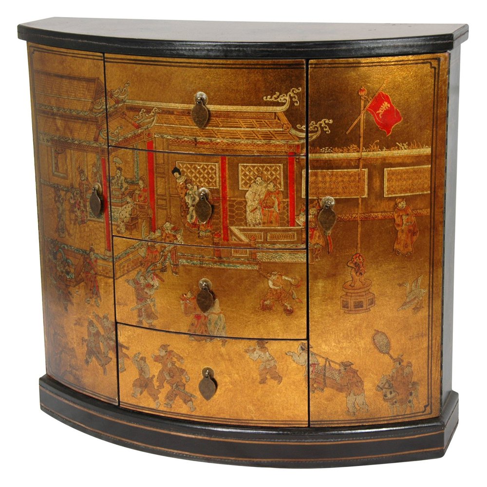 Oriental Furniture Gold Leaf Village Market