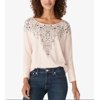 Lucky Brand Women's Drop Shoulder Easy Fit T-Shirt Pink Size Small