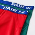 thumbnail image 3 of Pair of Thieves Men's Super Cool Boxer Briefs 2pk - (Green/Red, Small), 3 of 4