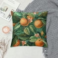 thumbnail image 2 of Leisuo Flowers and Fruits On Trees Print Throw Pillow Covers Corduroy Pillow Covers Soft Decorative Cushion Covers Breathable Pillowcases for Couch Bed Sofa Chair Living Room White, 2 of 5