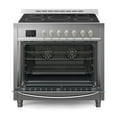 thumbnail image 4 of 36 in. Professional Electric range Stainless Steel with Legs, 4.3 cu.ft. KM-FR36EE-SS, 4 of 7