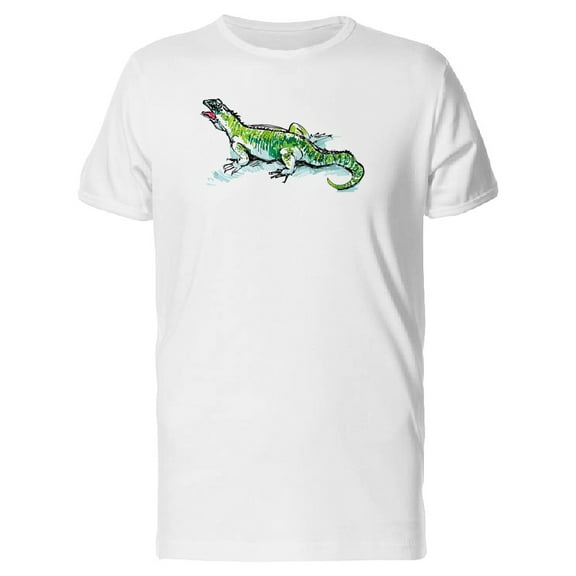 Sketch Of Green Iguana Tee Men's -Image by Shutterstock