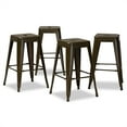 thumbnail image 1 of Baxton Studio Ensemble de Tabourets de Comptoir Empilables 4 Pcs Finition Canon, 1 of 7